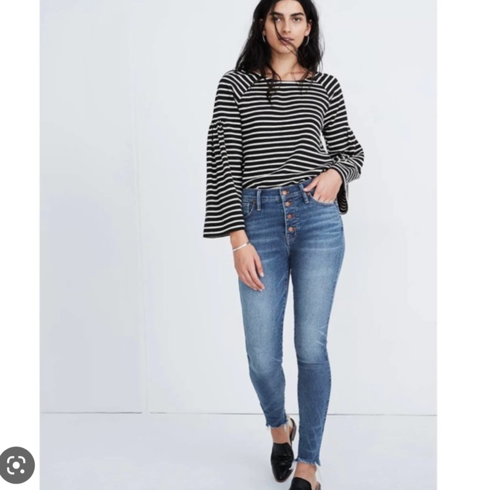 Madewell 10” high rise skinny jeans